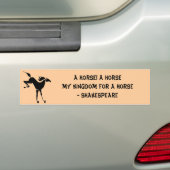 Een paard - Shakespeare Bumpersticker (Op auto)