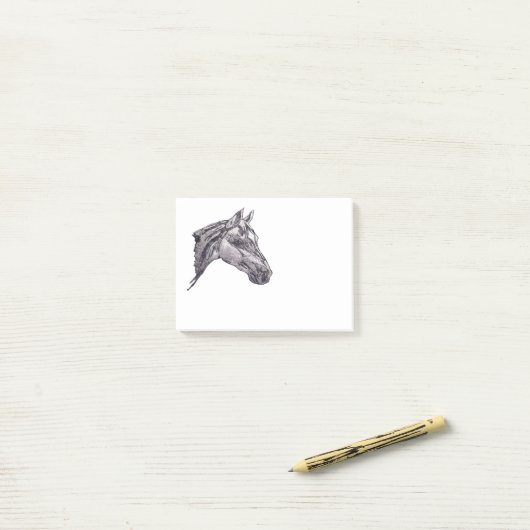 Een paardenschoonheid post-it® notes (Op bureau)