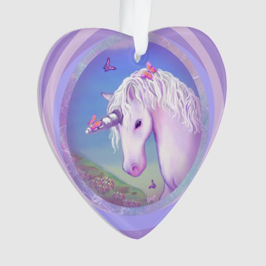 Een paars paradijs Acrylornament Ornament (voorkant)