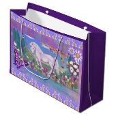 Een paars paradijs groot cadeauzakje (Voorkant Gekanteld)