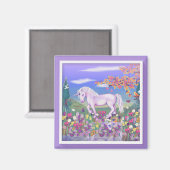 Een Paars paradijs Magnet Magneet (Voorkant / Achterkant)