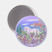 Een Paars paradijs Magnet Magneet (Voorkant / Achterkant)