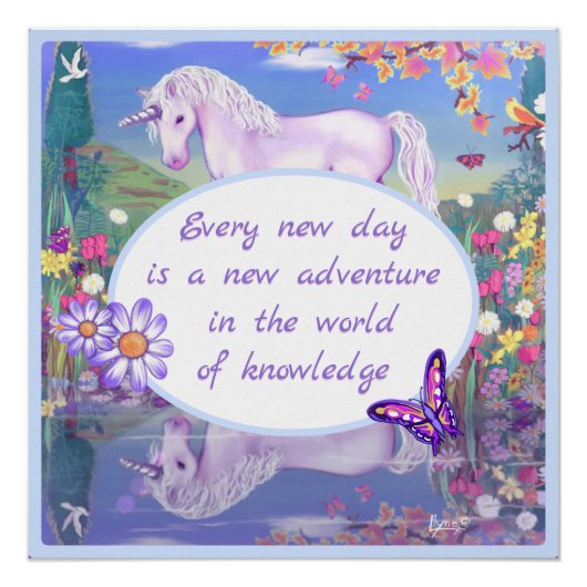 een paars paradijs perfect poster (Voorkant)