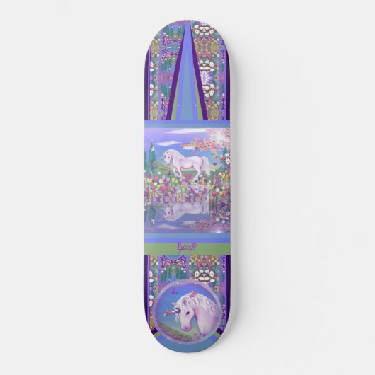 Een Paars paradijs Skateboard (Voorkant)