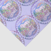 Een paars paradijs tissuepapier (Detail)