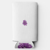 een paarse bloem op een witte achtergrond (Achterkant)