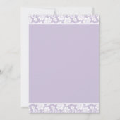 Eén Paarse Iris Trouwuitnodiging Set Kaart (Achterkant)