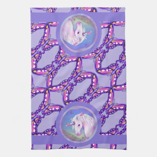 Een paarse keukenhanddoek voor het paradijs (Verticaal)