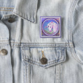 Een Paarse paradijselijke Button (In situ)