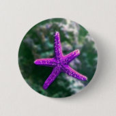 Eén Paarse Starvis Ronde Button 5,7 Cm (Voorkant)
