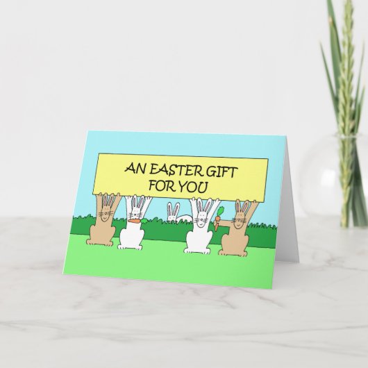 Een paascadeau voor jou kaart (Voorkant)