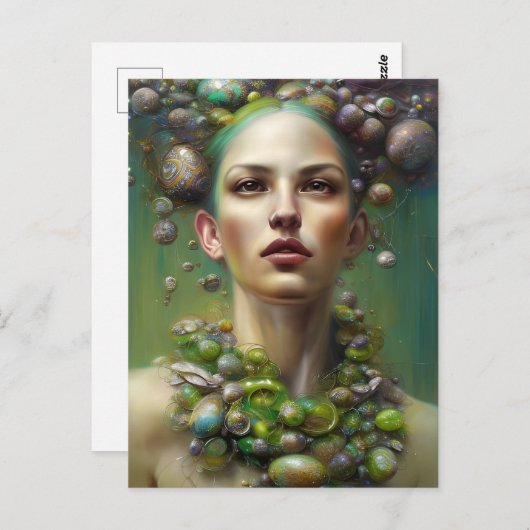 Een paasgodin briefkaart (Voorkant / Achterkant)