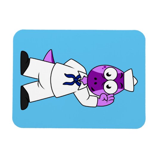 Een Pachycephalosaurus dinosaurus zeeman. Magneet (Horizontaal)