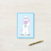 Een Pachycephalosaurus dinosaurus zeeman. Post-it® Notes (Op bureau)