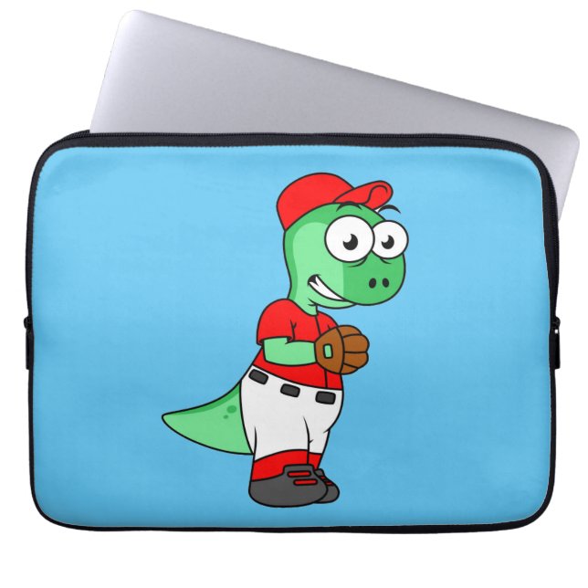 Een Pachycephalosaurus honkbalwerper. Laptop Sleeve (Voorkant)
