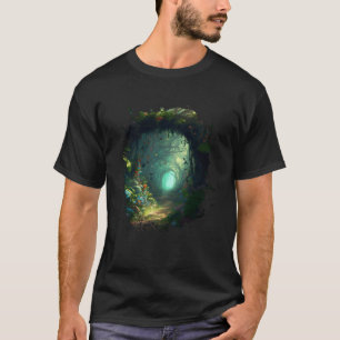Een pad door de magie van het prachtige bos t-shirt