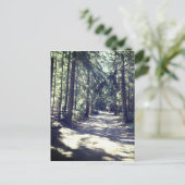 Een pad door het bos briefkaart (Staand voorkant)