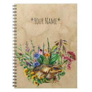 Een pad onder de bloemen laptop notitieboek