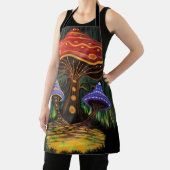 Een paddenstoelwereld schort (Insitu)