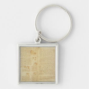 Een pagina van de Codex Leicester, 1508-12 Sleutelhanger