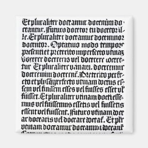 Een pagina van de "Grammaire Latine" Magneet