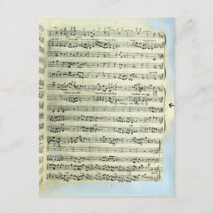 Een pagina van één van de enige twee exemplaren briefkaart