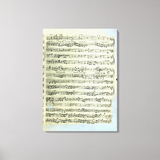 Een pagina van één van de enige twee exemplaren canvas afdruk (Voorkant)