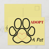 Een pakket aannemen briefkaart (Voorkant / Achterkant)