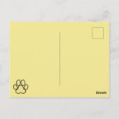 Een pakket aannemen briefkaart (Achterkant)