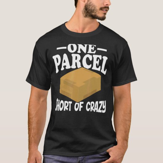 Een pakket met krake postbodes postbode postbode t-shirt (Voorkant)