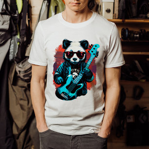 Een panda die gitaar speelt t-shirt