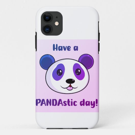 Een Pandastische Dag | Schattigee panda telefoonho Case-Mate iPhone Case (Achterkant)
