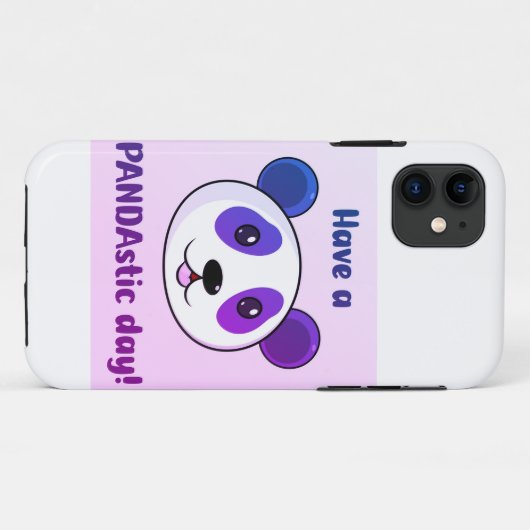 Een Pandastische Dag | Schattigee panda telefoonho Case-Mate iPhone Case (Achterkant (horizontaal))