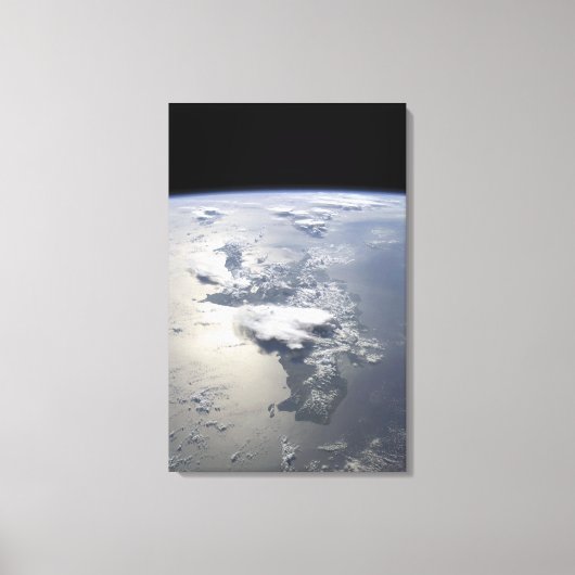 Een panoramisch uitzicht van het eiland Hispaniola Canvas Afdruk (Voorkant)