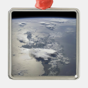 Een panoramisch uitzicht van het eiland Hispaniola Metalen Ornament