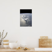 Een panoramisch uitzicht van het eiland Hispaniola Poster (Keuken)