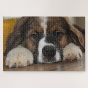 Een papaverhond legpuzzel