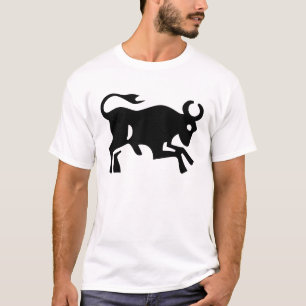 Een partij bull visueel zwarte runderen koe T-Sh T-shirt