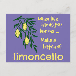 Een partij Limoncello Lemon Liqueur Briefkaart