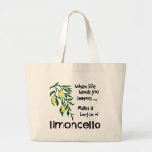 Een partij Limoncello Lemon Liqueur Grote Tote Bag (Voorkant)