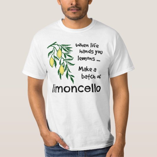 Een partij Limoncello Lemon Liqueur T-shirt (Voorkant)
