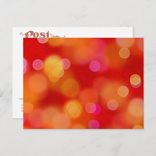 Een passie voor het kerstpatroon (rood) briefkaart (Voorkant / Achterkant)