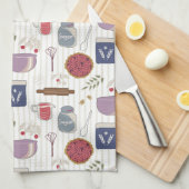 Een pasteidoekpatroon met aanpasbare patch  theedoek (Quarter Fold)