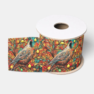 Een Patrijs In Een Perenboom Grosgrain Lint