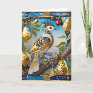 Een patroon in een perenboom bedankkaart