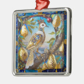 Een patroon in een perenboom metalen ornament (Links)