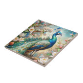 Een pauw tegeltje (Zijkant)