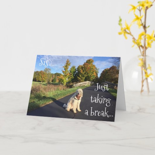 *** EEN PAUZE NEMEN OM "GELUKKIGE VERJAARDAG" TE Z KAART (Gele Bloem)