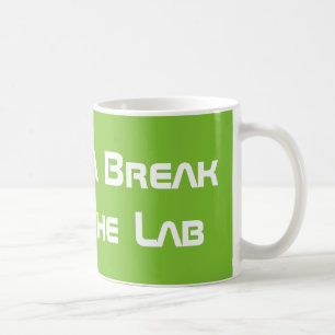 Een pauze nemen van het lab koffiemok