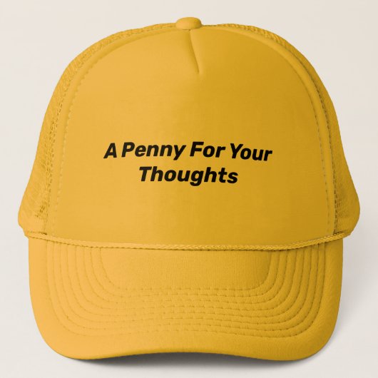EEN PENNY VOOR UW DENKEN TRUCKER PET (Voorkant)